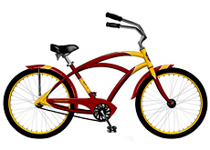 26"beach cruiser bicycle